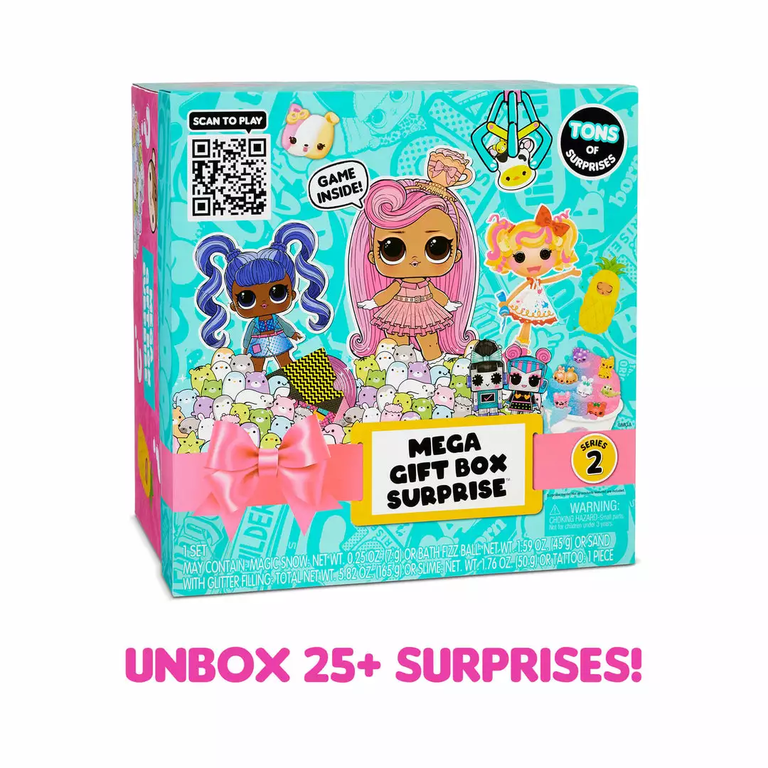L.O.L. Surprise! Official Store Mega Gift Box Surprise Series 2 – Mystery Gift Box With 25+ Surprises And Over $40 Value Collectible Dolls