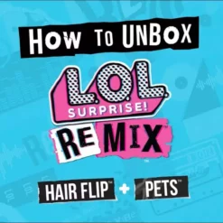 LOL Surprise Remix Pets - 9 Surprises With Real Hair & Surprise Song Lyrics Sale